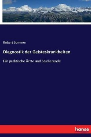 Cover of Diagnostik der Geisteskrankheiten