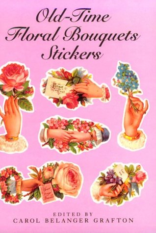 Book cover for Old-Time Floral Bouquets Stickers