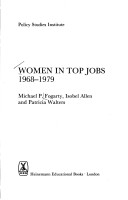 Book cover for Women in Top Jobs, 1968-79