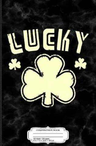 Cover of Retro Lucky Shamrock Composition Notebook