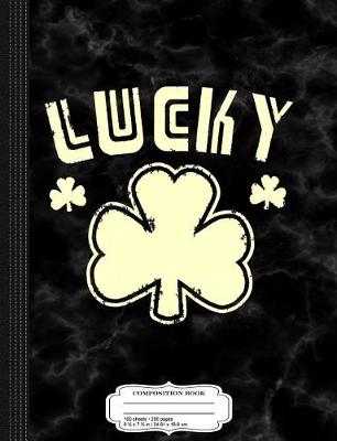 Book cover for Retro Lucky Shamrock Composition Notebook