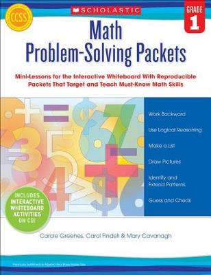 Book cover for Math Problem-Solving Packets, Grade 1