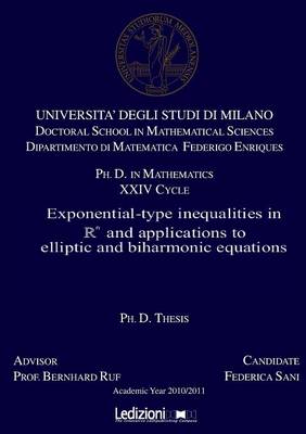 Book cover for Exponential-Type Inequalities in ℝn and Applications to Elliptic and Biharmonic Equations