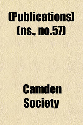 Book cover for [Publications] Volume NS., No.57