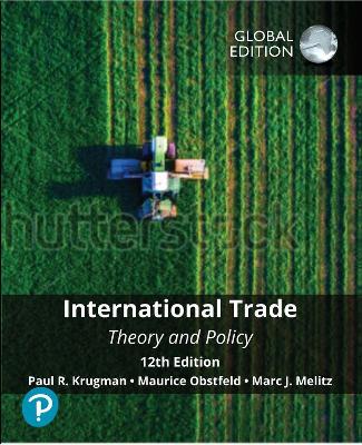 Book cover for International Trade: Theory and Policy, Global Edition