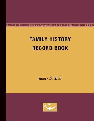 Book cover for Family History Record Book