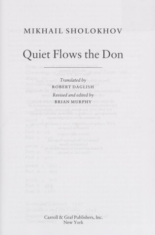 Cover of Quiet Flows the Don