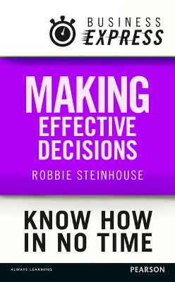 Book cover for Making effective decisions