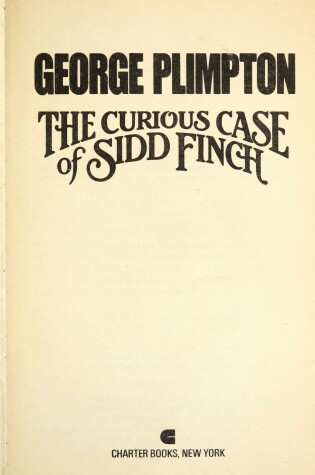 Cover of Curious Case of Sidd Finch