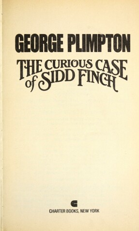 Book cover for Curious Case of Sidd Finch