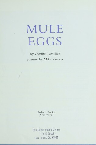 Cover of Mule Eggs