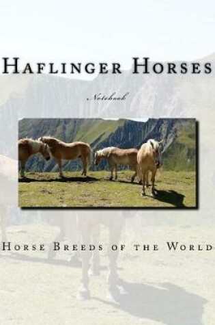 Cover of Haflinger Horses Notebook