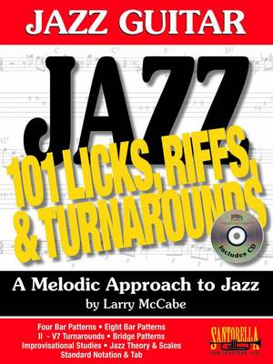 Book cover for Jazz Guitar * 101 Jazz Guitar Licks, Riffs & Turnarounds