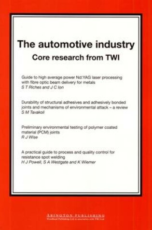 Cover of The Automotive Industry