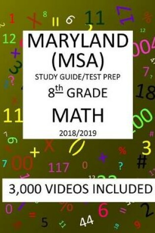 Cover of 8th Grade MARYLAND MSA, 2019 MATH, Test Prep