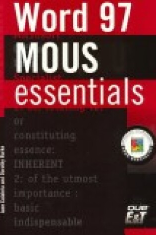 Cover of MOUS Essentials Word 97 Proficient