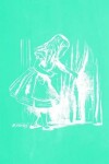 Book cover for Alice in Wonderland Pastel Chalkboard Journal - Alice and The Secret Door (Green)