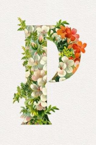 Cover of Floral Initials Dot Grid Journal - P