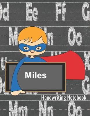 Book cover for Handwriting Notebook Miles