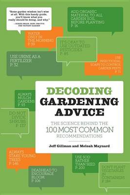 Book cover for Decoding Gardening Advice