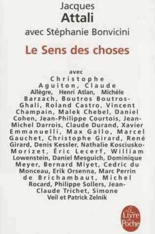 Cover of Le Sens DES Choses