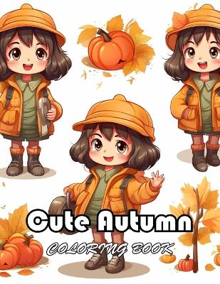 Book cover for Cute Autumn Coloring Book for Kids