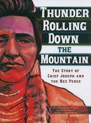 Book cover for American Graphic Thunder Rolling Down the Mountain the Story of Chief Joseph and the Nez Perce