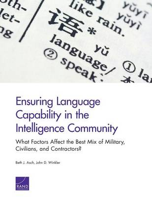 Book cover for Ensuring Language Capability in the Intelligence Community