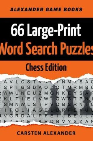 Cover of 66 Large-Print Word Search Puzzles - Chess Edition