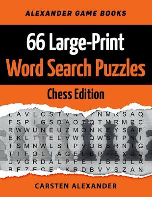 Book cover for 66 Large-Print Word Search Puzzles - Chess Edition