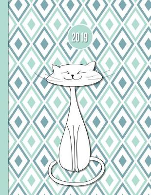 Book cover for 2019 Planner; Sage Cat