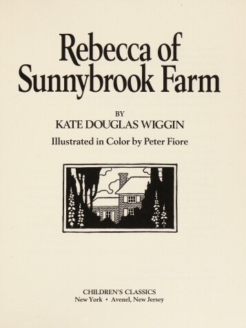 Book cover for Rebecca of Sunnybrook Farm