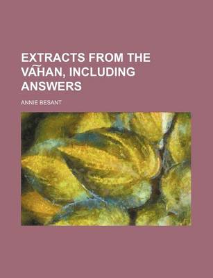 Book cover for Extracts from the Va Han, Including Answers