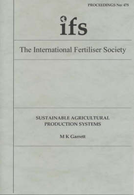 Cover of Sustainable Agricultural Production Systems