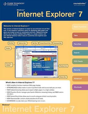 Cover of Windows Internet Explorer 7 Coursenotes