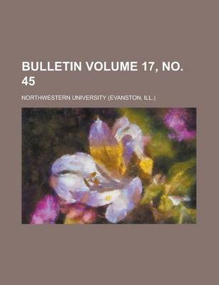 Book cover for Bulletin Volume 17, No. 45