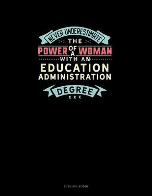 Book cover for Never Underestimate The Power Of A Woman With An Education Administration Degree