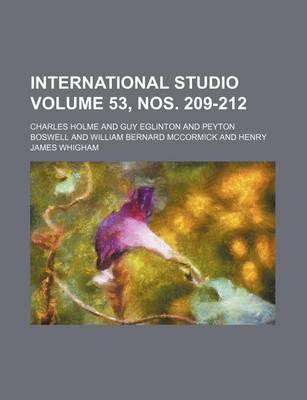 Book cover for International Studio Volume 53, Nos. 209-212