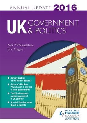 Cover of UK Government & Politics Annual Update 2016