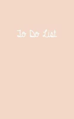 Book cover for To Do List Beige