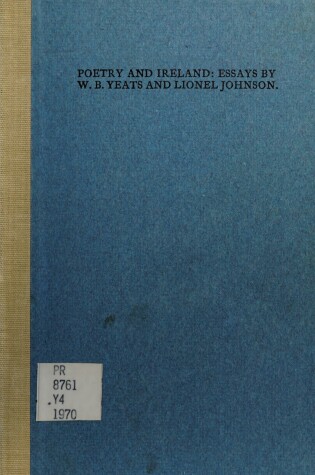 Cover of Poetry and Ireland