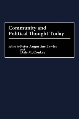 Book cover for Community and Political Thought Today