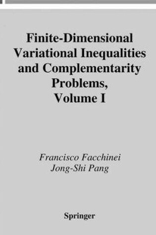 Cover of Finite-Dimensional Variational Inequalities and Complementarity Problems