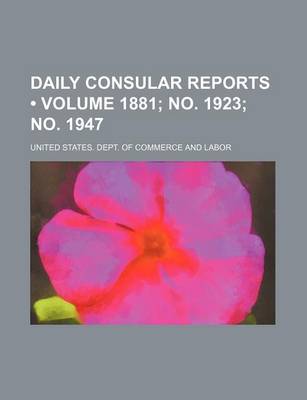 Cover of Daily Consular Reports