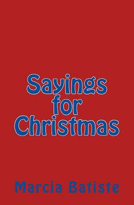 Book cover for Sayings for Christmas