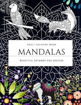 Book cover for MANDALAS Adult coloring Book