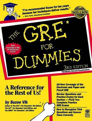 Book cover for The GRE For Dummies