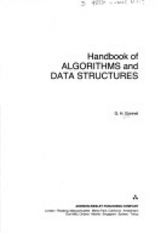 Cover of Handbook of Algorithms and Data Structures