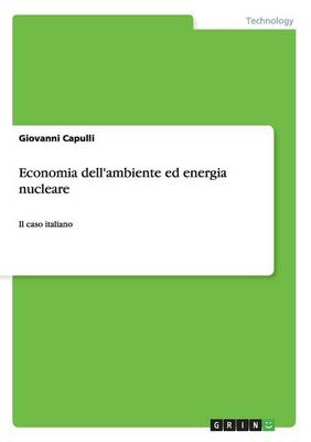 Book cover for Economia dell'ambiente ed energia nucleare