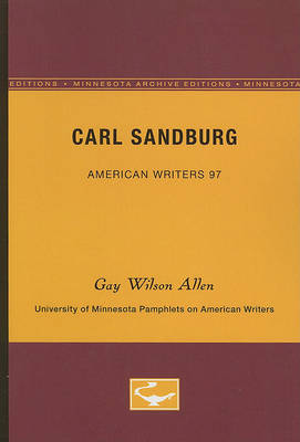 Book cover for Carl Sandburg - American Writers 97